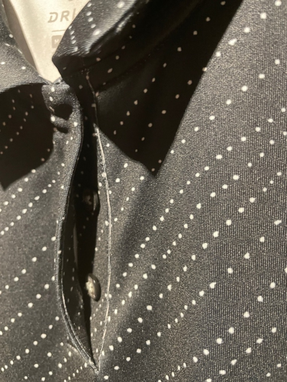 Nike Women’s DRI-FIT Black and White Golf Shirt - Picture 5 of 10